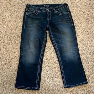 Silver Aiko capris Size 31